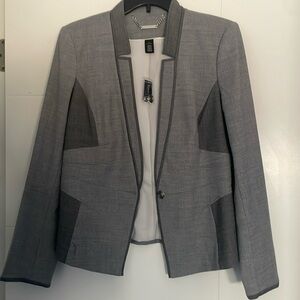 White House Black Market. Women’s Gray Suit jacket . Sz 8 NWT